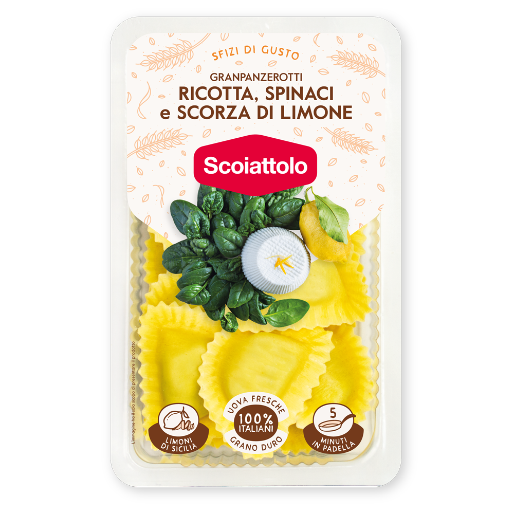 GRANPANZEROTTI WITH RICOTTA, SPINACH AND LEMON ZEST - Scoiattolo - la tua  pasta fresca